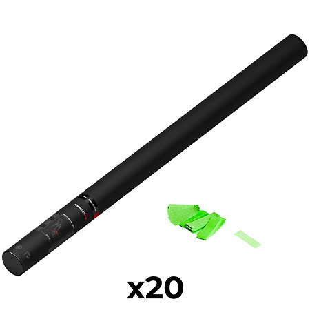 MAGIC FX Handheld Cannon Confetti Vert fluo 80 cm (Pack de 20)