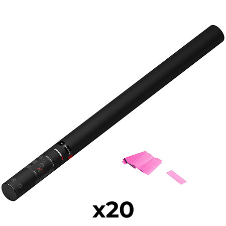 MAGIC FX Handheld Cannon Confetti Rose fluo 80 cm (Pack de 20)