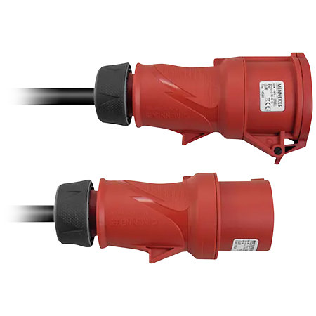 PSSO Rallonge CEE 32 A 5 x 6 10 m Red