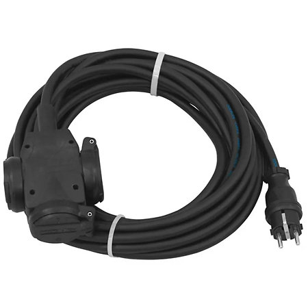 PSSO Rallonge 3 x 2,5 10 m triple Black