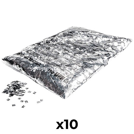 Pixie Dust Confetti 6 x 6 mm Silver (Pack de 10) MAGIC FX