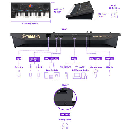 PSR-A700 Oriental Yamaha