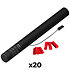 Electric Cannon Confetti Rouge 50 cm (Pack de 20) MAGIC FX