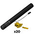 Electric Cannon Confetti Gold Metallic 50 cm (Pack de 20) MAGIC FX