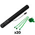 Electric Cannon Streamers Vert foncé 50 cm (Pack de 20) MAGIC FX