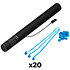 Electric Cannon Streamers Bleu clair 50 cm (Pack de 20) MAGIC FX