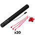 Electric Cannon Streamers Rouge 50 cm (Pack de 20) MAGIC FX