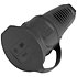 Safety Connector Rubber bk/bl PC ELECTRIC