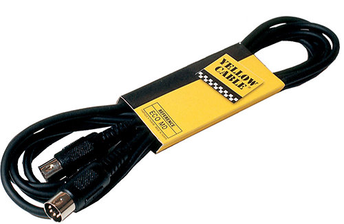 Yellow Cable MD6 - CORDON MIDI DIN 5 BROCHES M / DIN 5 BROCHES M 6M