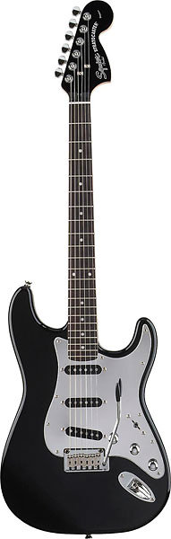 Stratocaster - Black and Chrome - Sss Squier by FENDER