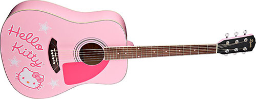Squier by FENDER HELLO KITTY ACOUSTIC PINK