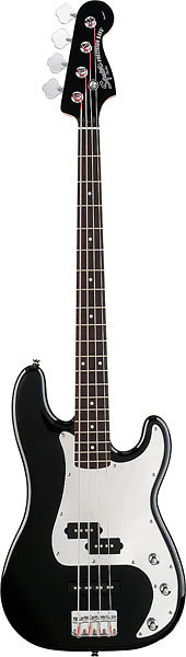 Squier by FENDER Black and Chrome P-Bass