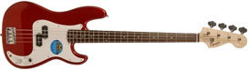 Affinity Precision Bass - Metallic Red Squier by FENDER