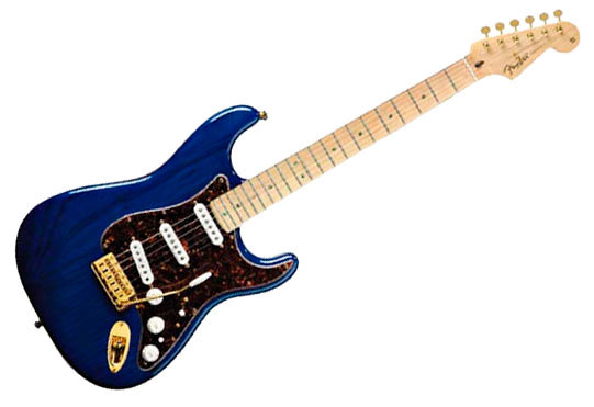 Fender Deluxe Player's Strat - Saphire Blue Transparent