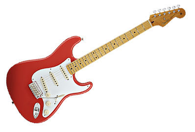 50's Stratocaster -  Fiesta Red Fender