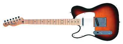 Fender Standard Telecaster - Gaucher - Brown Sunburst