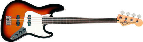 Fender Standard Jazz Bass - Fretless - Brown Sunburst