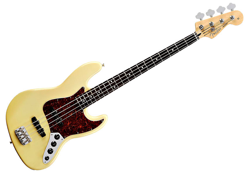 Deluxe Active Jazz Bass Vintage White Fender