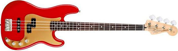 Fender Deluxe Active P-Bass - Chrome Red Rwd