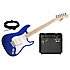 Pack Squier Affinity Strat HSS / Fender Bullet 150 Dsp - Metallic Blue Squier by FENDER