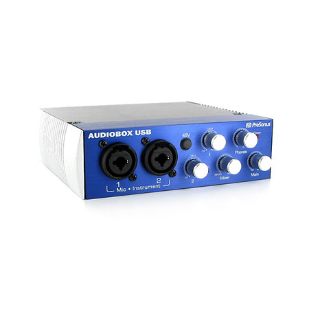 PreSonus, 2 Audio Interface, Blue, PC/Mac-2 Mic Pres (AUDIOBOX USB 96)