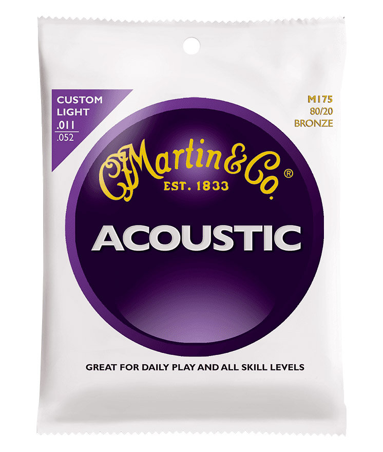 Acoustic M175 Custom Light 11-52 Martin Strings
