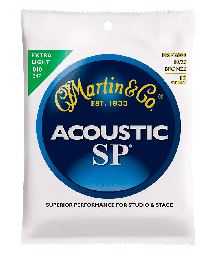 SP Acoustic MSP3600 Extra Light 12-String 10-47 Martin Strings