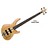 A4FLOPN - Naturel Fretless- Cort