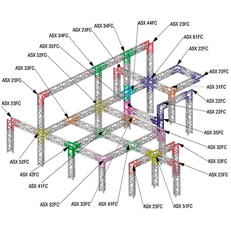 ASD SX 29025 FC Structure triangulaire 290mm x 0,25m