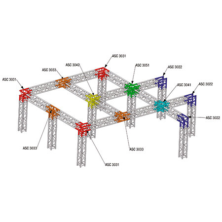 ASD SC 30050 Structure carrée 290mm x 0,50m