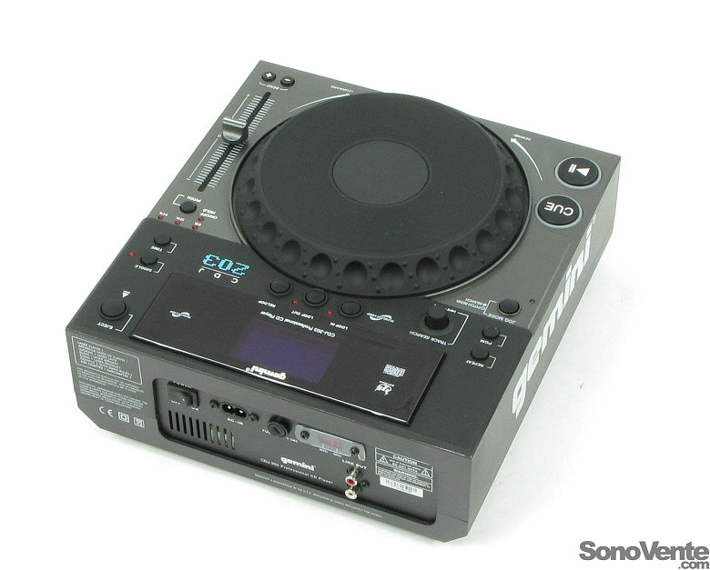 Gemini CDJ 203 - Platine CD MP3 à Plat SonoVente.com