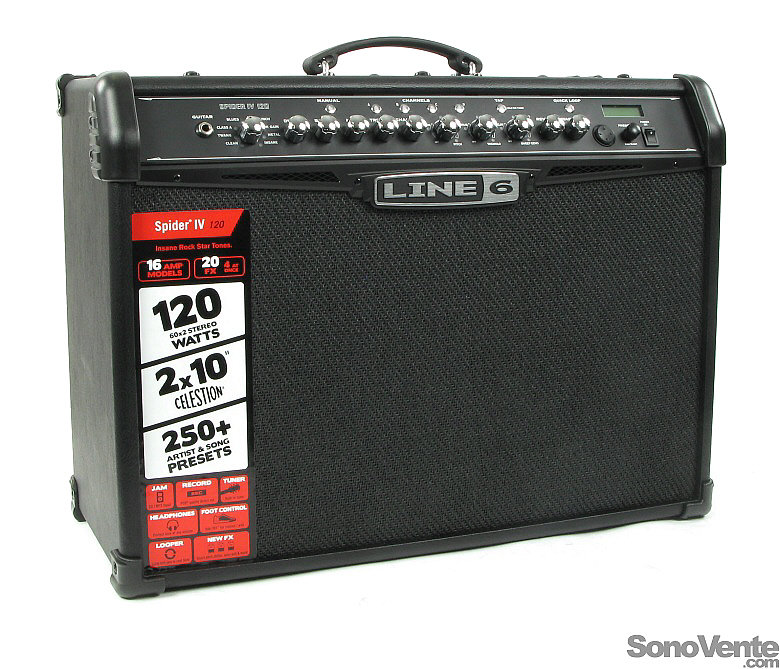 LINE6 SPIDER IV 75W ギターアンプ モデリング エフェクターテレビ・オーディオ・カメラ