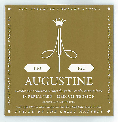 Augustine Classic Blue Tension Forte - jeu de 6 cordes Cordes guitare  classique nylon