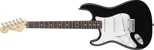 American Standard Strat - Gaucher - Black - Rwd Fender