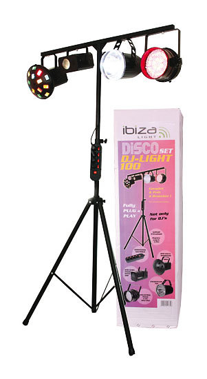 Pack jeux de lumière à LED IBIZA DJ LIGHT 90