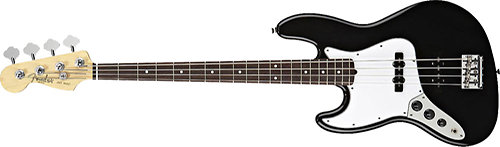 Fender American Standard Jazz Bass - Black - Gaucher