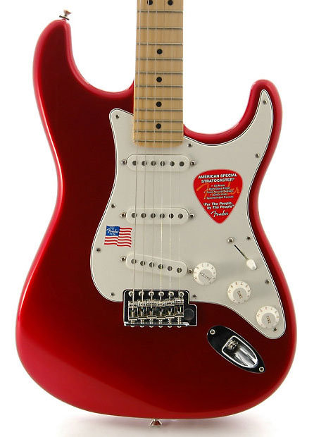 American Special Stratocaster Maple Candy Apple Red Fender