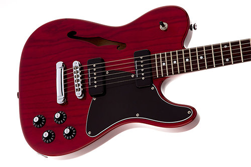 Jim Adkins JA-90 Telecaster Thinline Crimson Red Fender