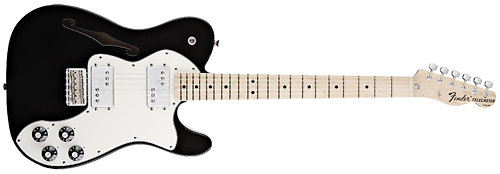 Classic Player Tele Thinline Deluxe Black Fender