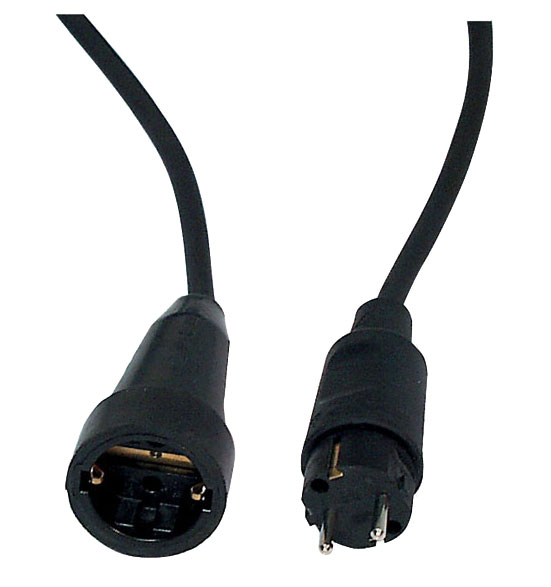 Showtec électrique rallonge cee16 3x16a 380v 5 mètres Caoutchouc Câble