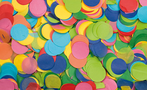 Showtec Confettis Ronds 55 Multicolores