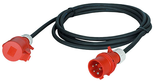 Showtec Extension Cable, 3x 16A 380V 5 m/5 x 2,5 mm2