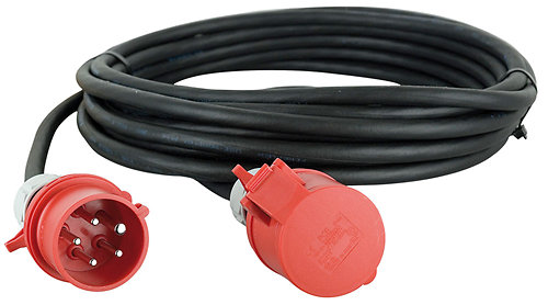 Showtec Extension Cable, 3x 32A 380V 10 m/5 x 4 mm2