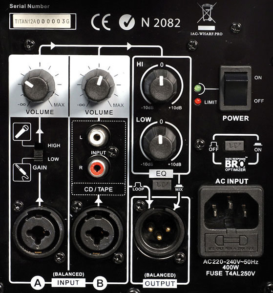 Wharfedale TITAN 12A BK