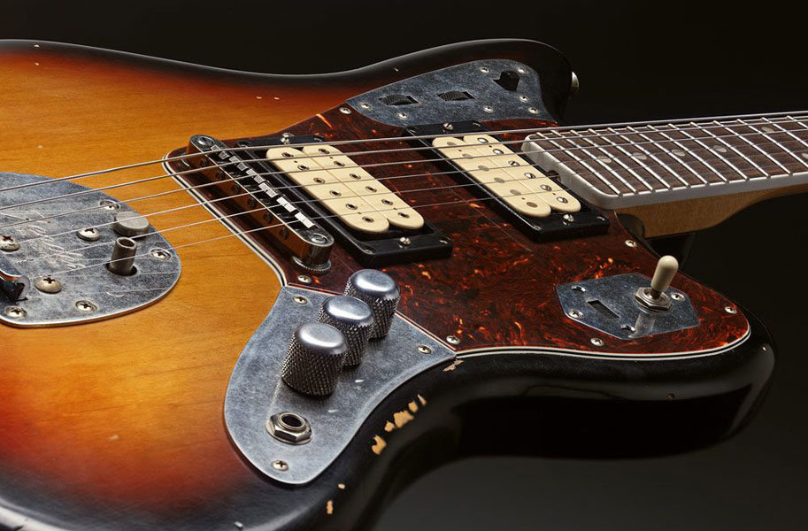 Fender Kurt Cobain Jaguar 3 Color Sunburst Guitare Signature