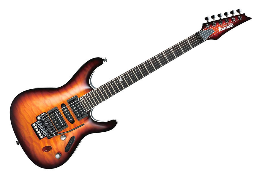 Ibanez S5470Q-RBB Prestige Japon - sunburst - avec étui