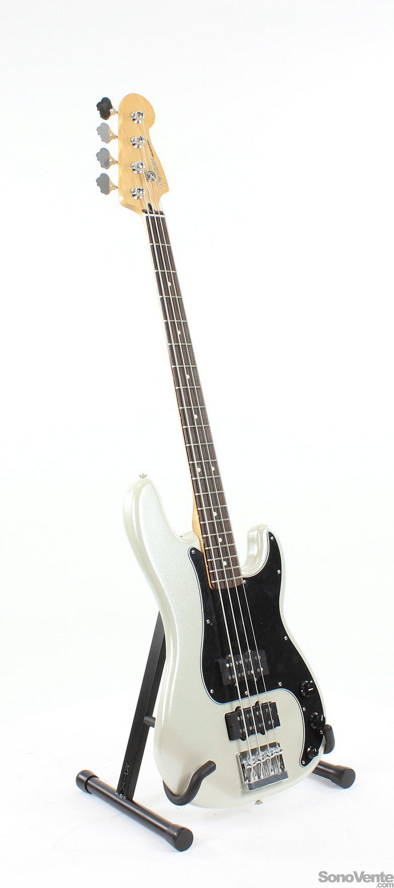 Fender Blacktop Precision Bass White Chrome Pearl Basse Electrique