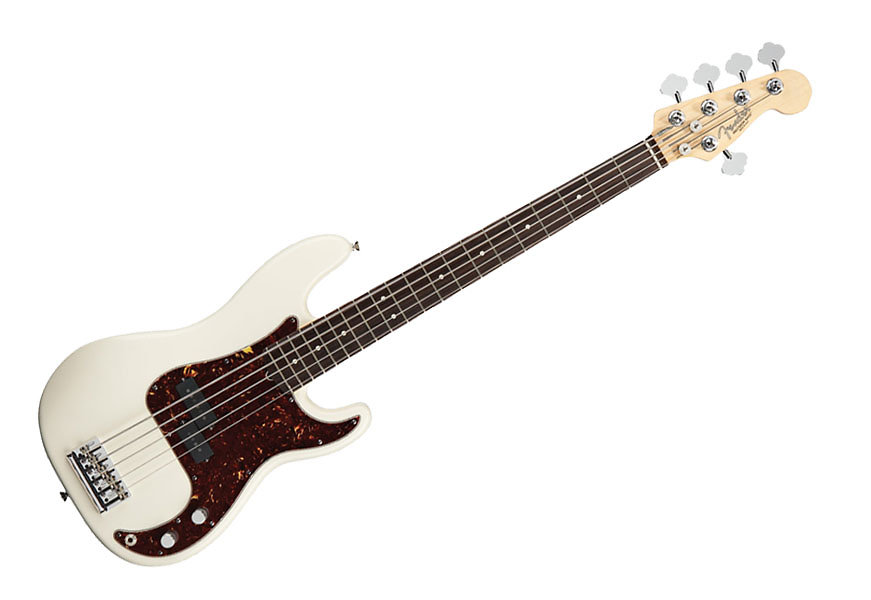 Fender American Standard Precision Bass V - Olympic White RW