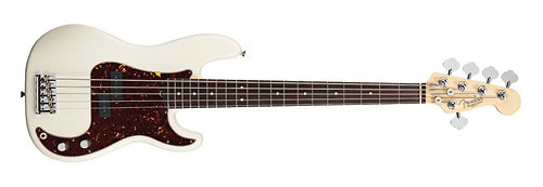Fender American Standard Precision Bass V - Olympic White RW