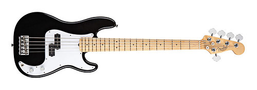 Fender American Standard Precision Bass V - Black MP